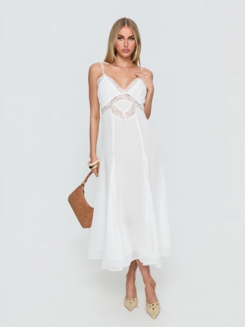 Lioness white midi dress